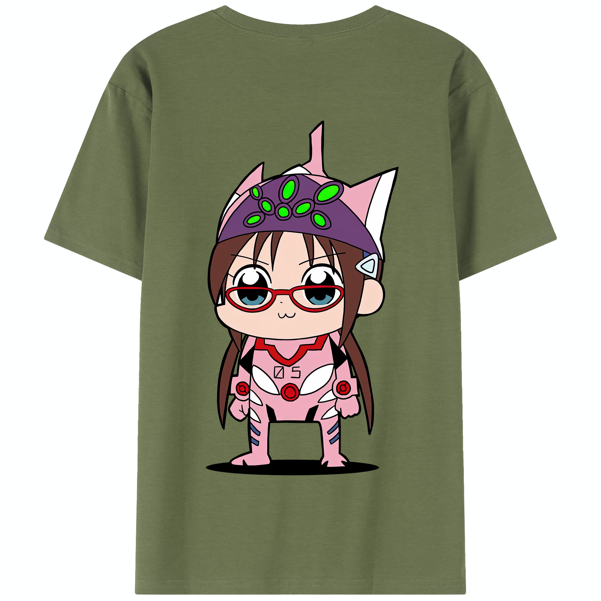 （画像用） EVA 新世紀エヴァンゲリオン 綿100％半袖Tシャツ（背面プリント）